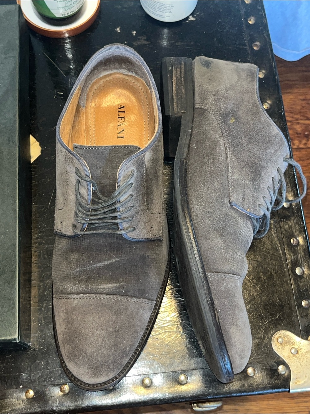 Alfani Men's Gray Suede Chukka Boots